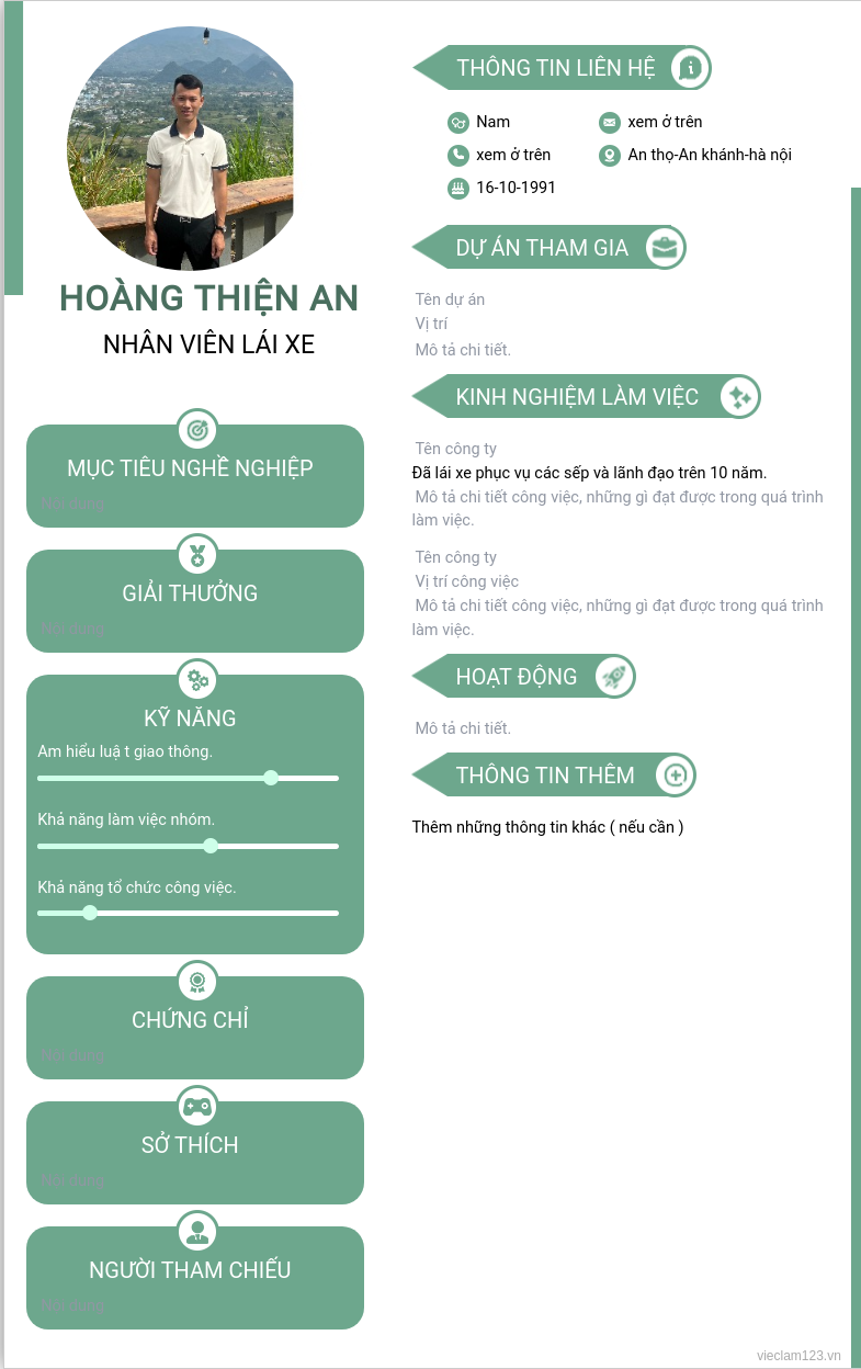 ảnh cv