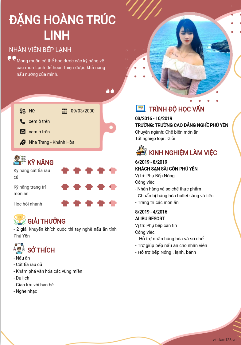 ảnh cv