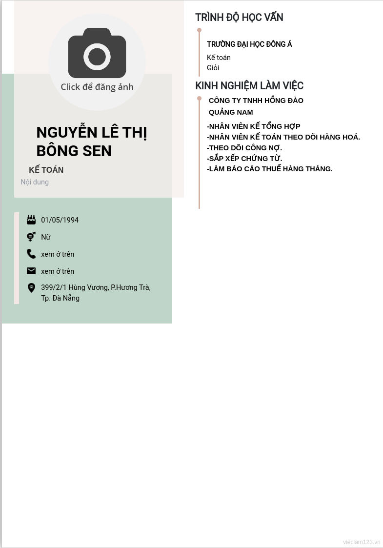 ảnh cv