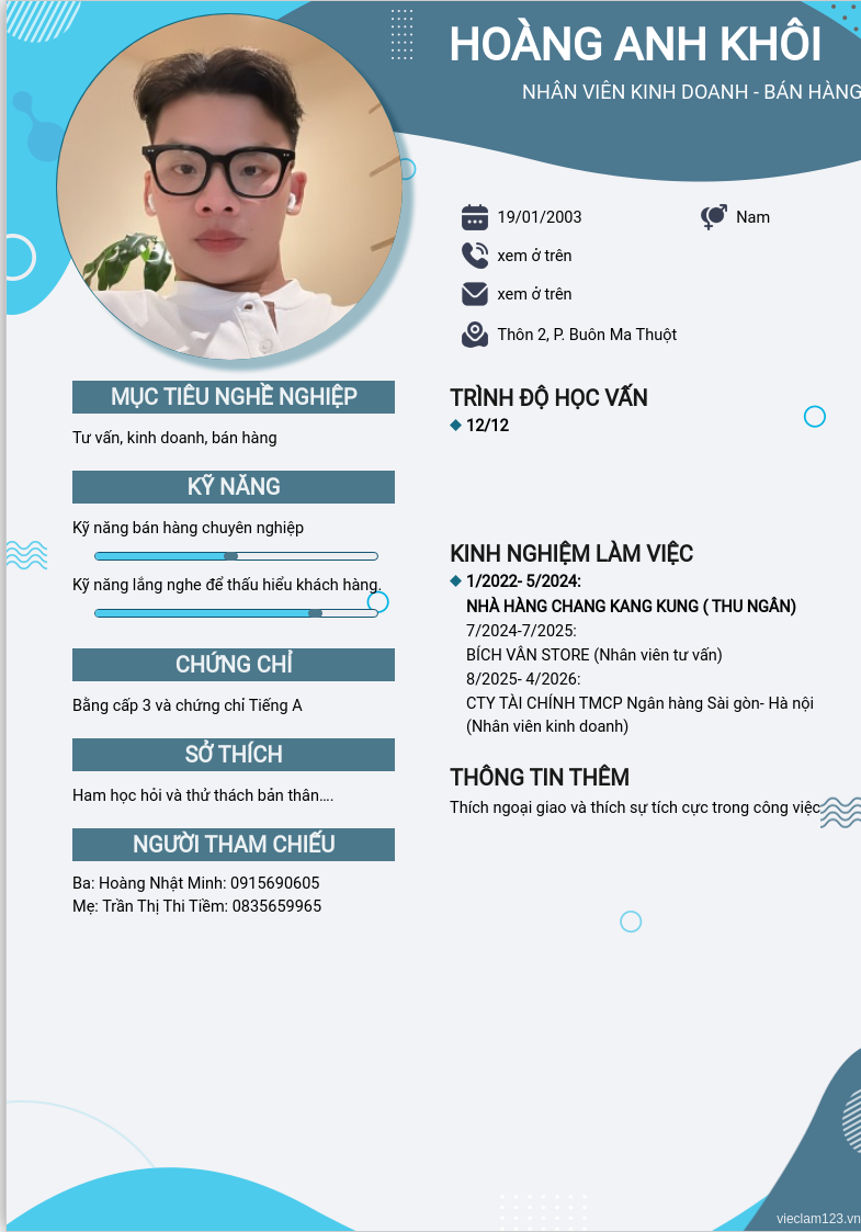 ảnh cv
