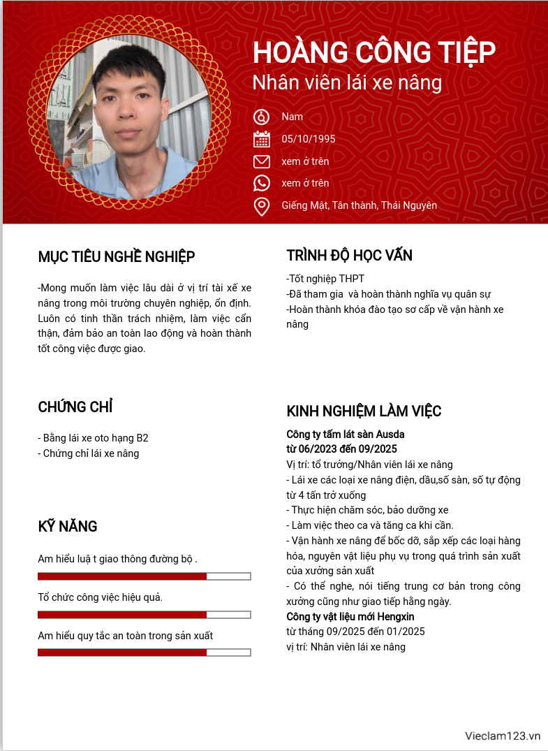 ảnh cv