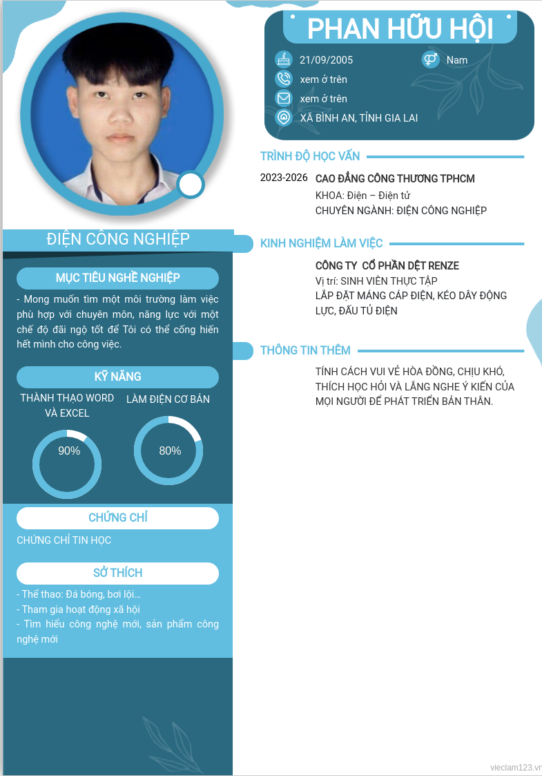 ảnh cv