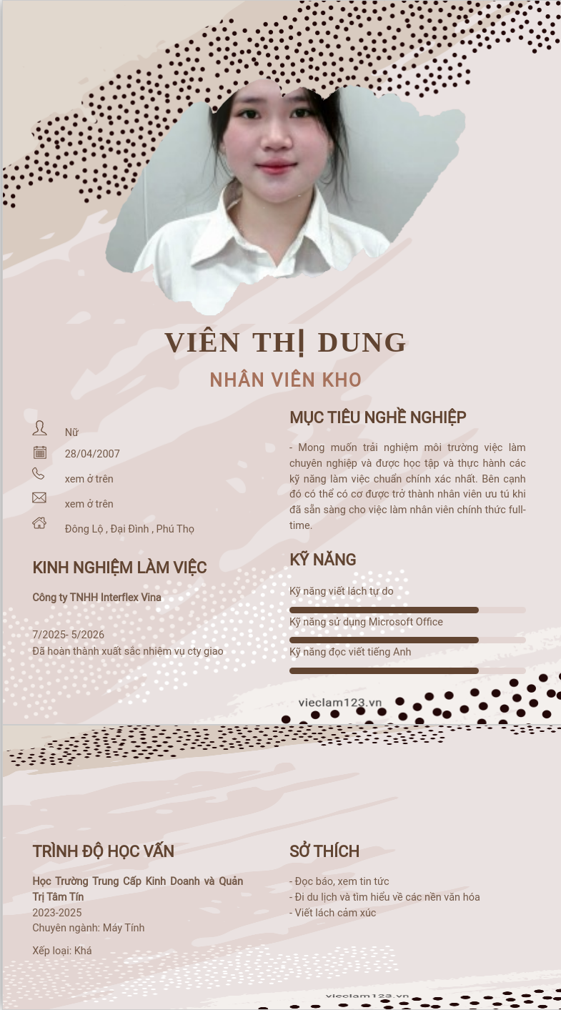ảnh cv