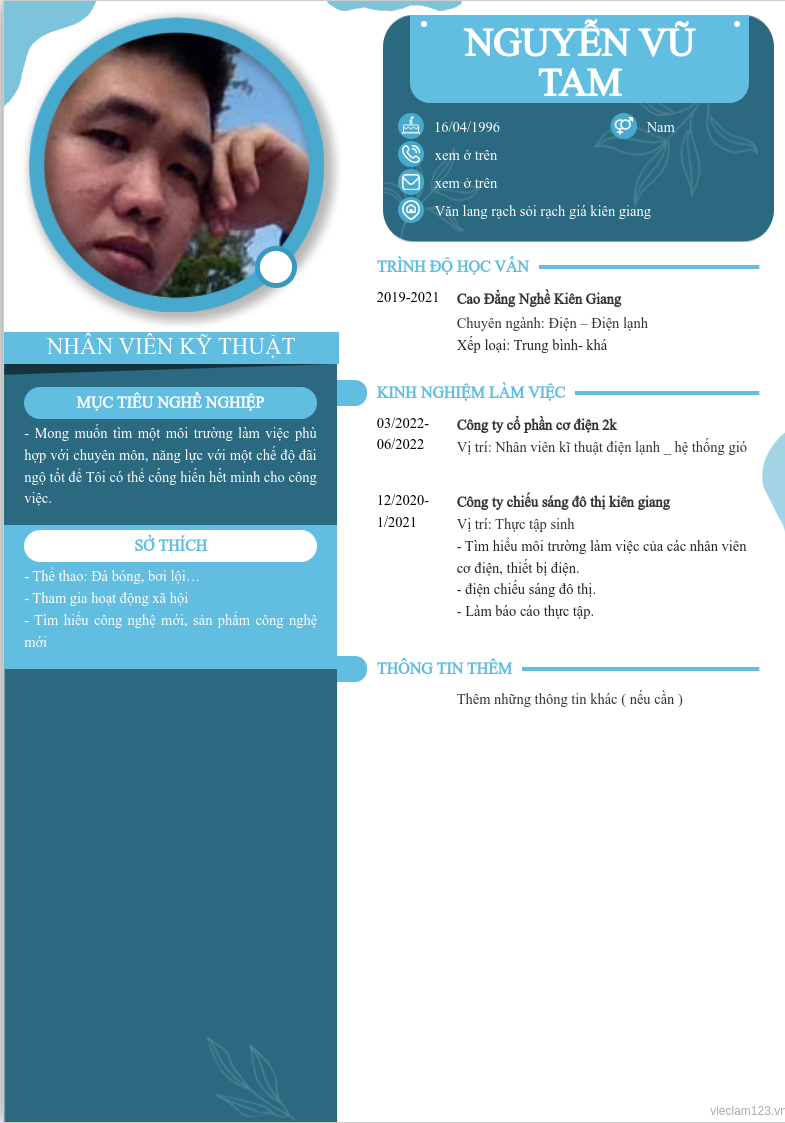 ảnh cv