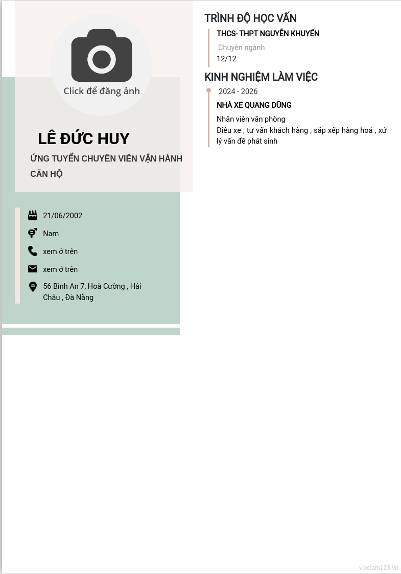 ảnh cv