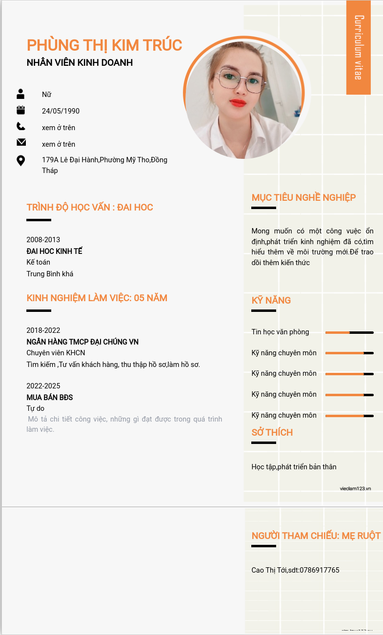 ảnh cv