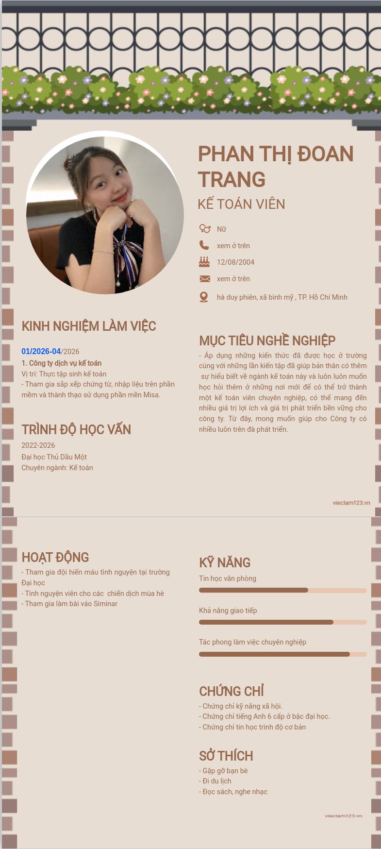 ảnh cv