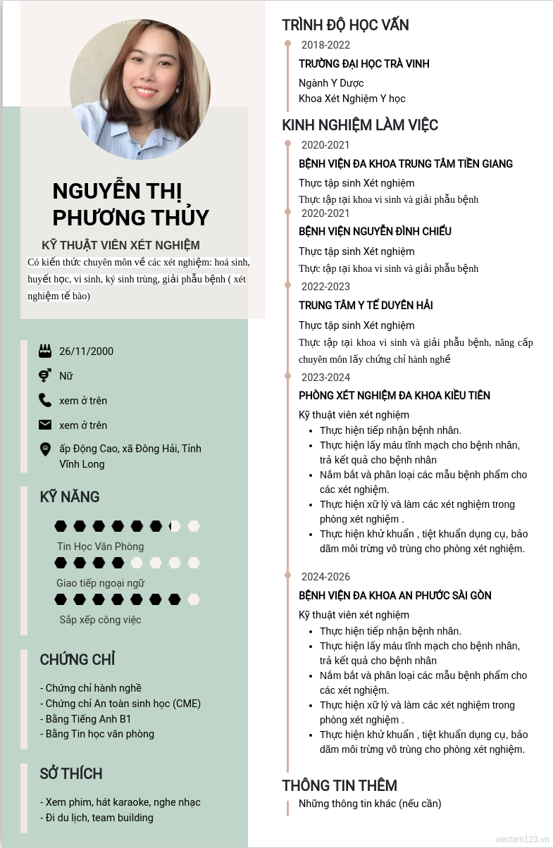 ảnh cv