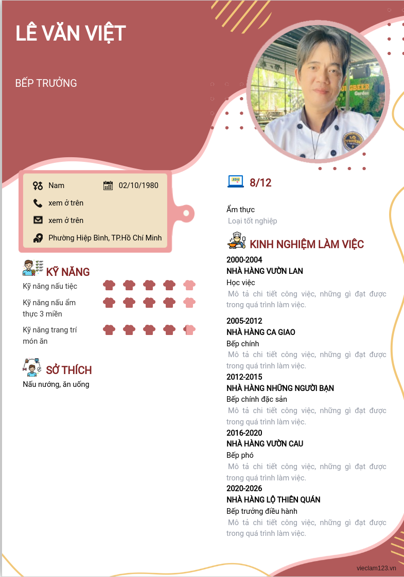 ảnh cv