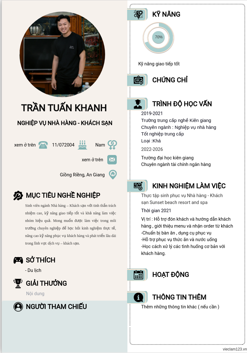 ảnh cv