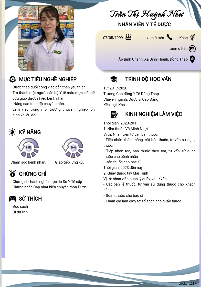 ảnh cv