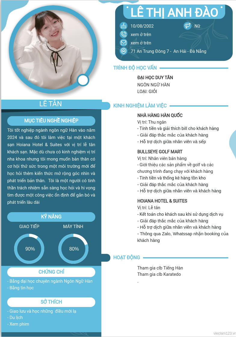 ảnh cv