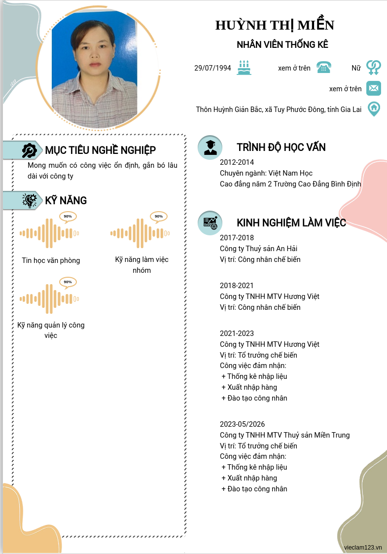 ảnh cv