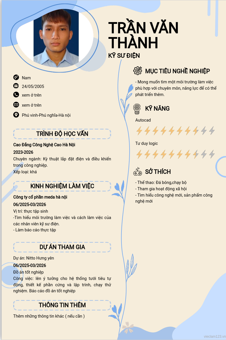 ảnh cv