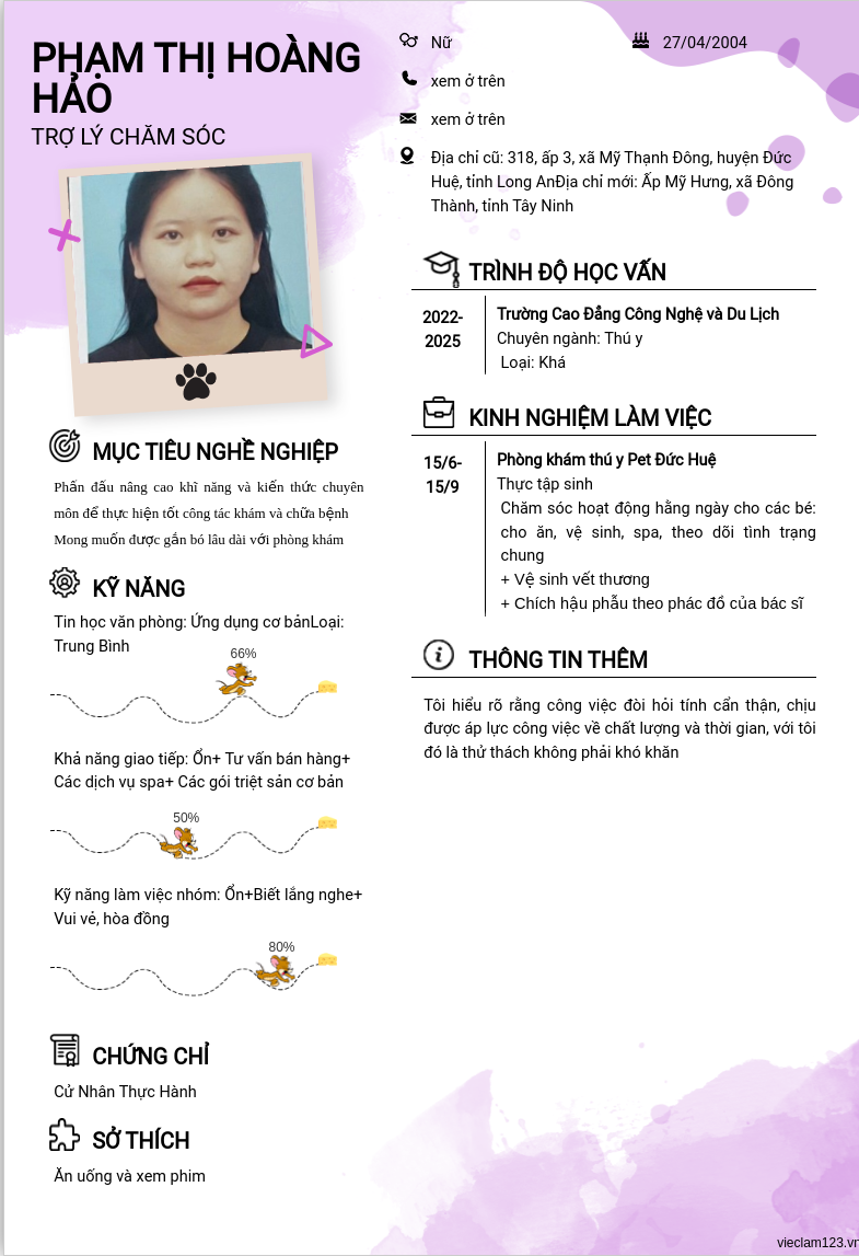 ảnh cv