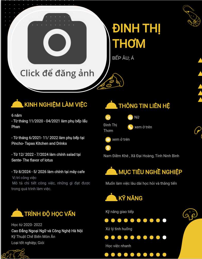ảnh cv