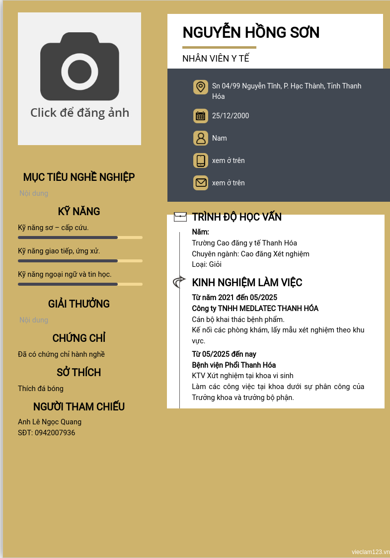 ảnh cv