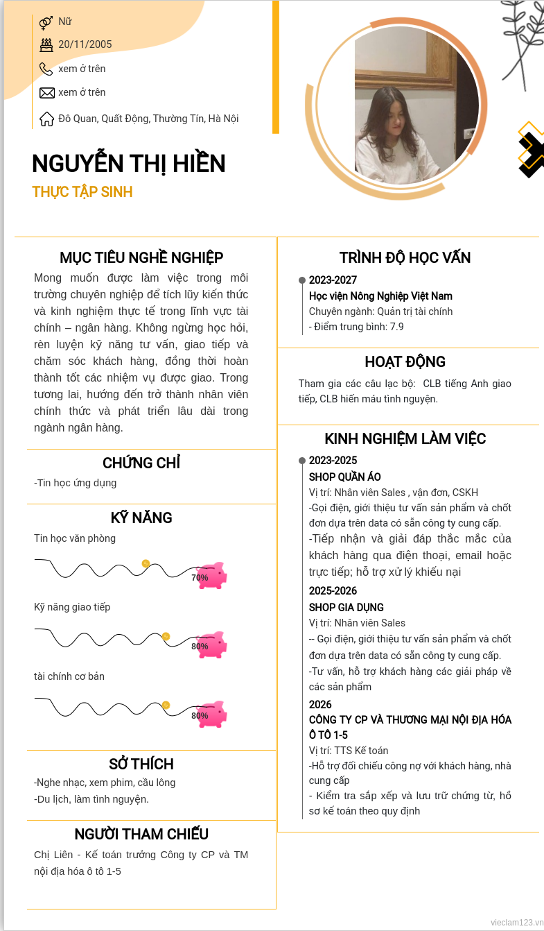 ảnh cv
