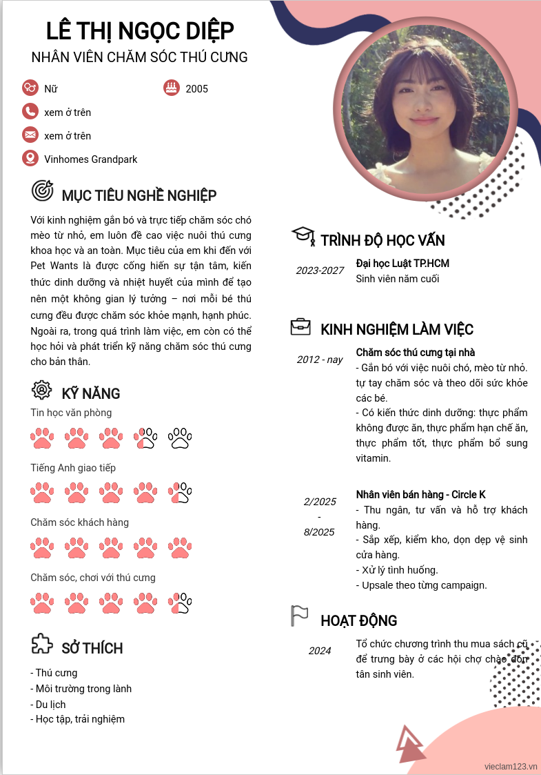 ảnh cv