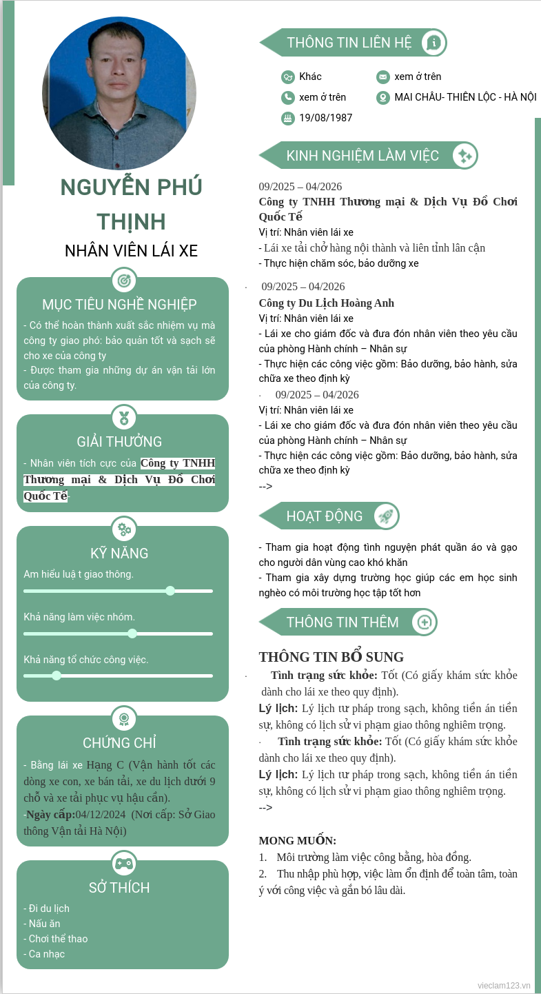 ảnh cv