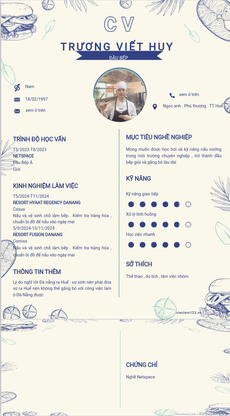 ảnh cv