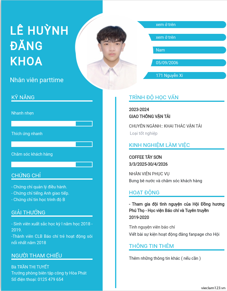 ảnh cv