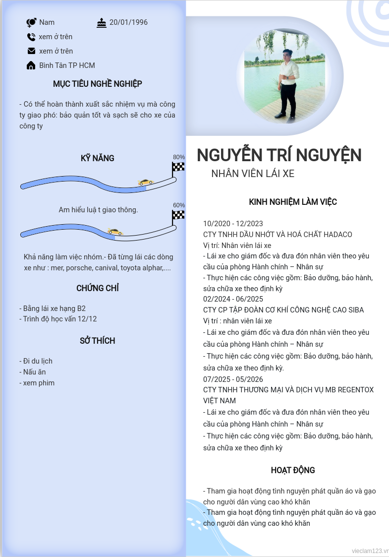 ảnh cv