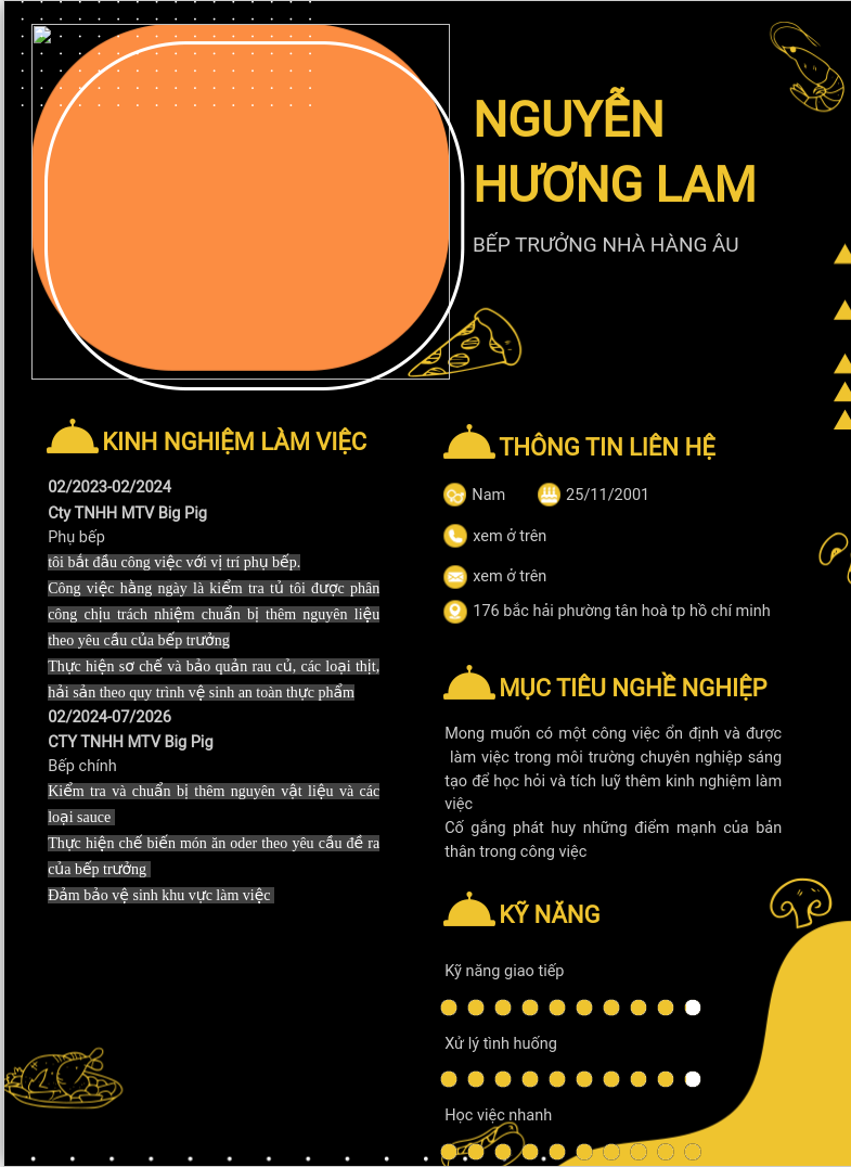 ảnh cv