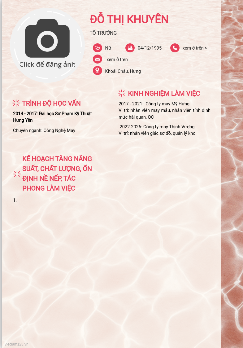 ảnh cv