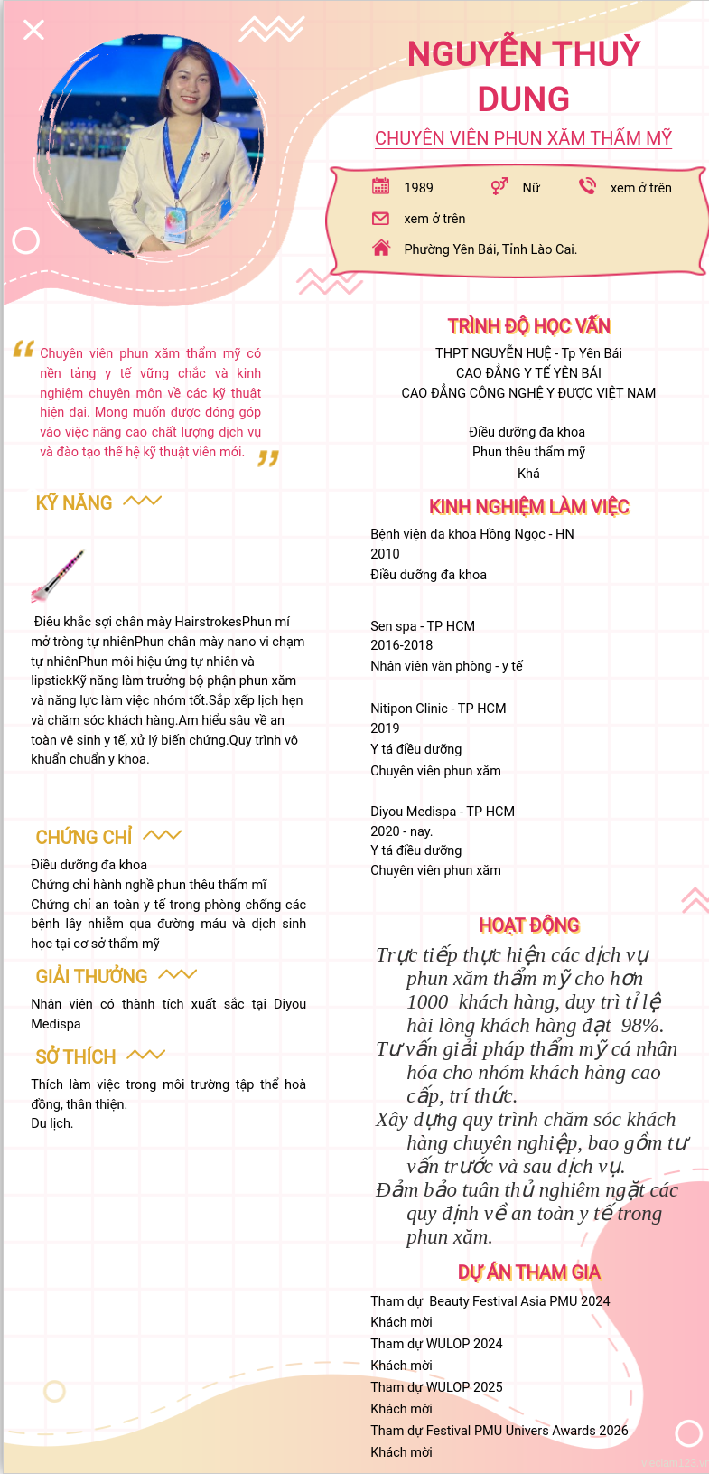 ảnh cv