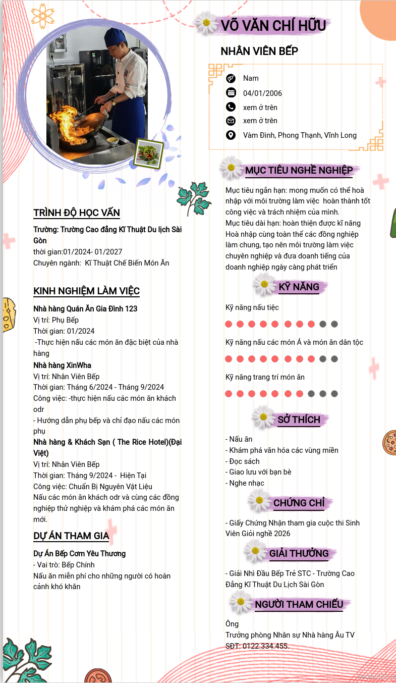 ảnh cv