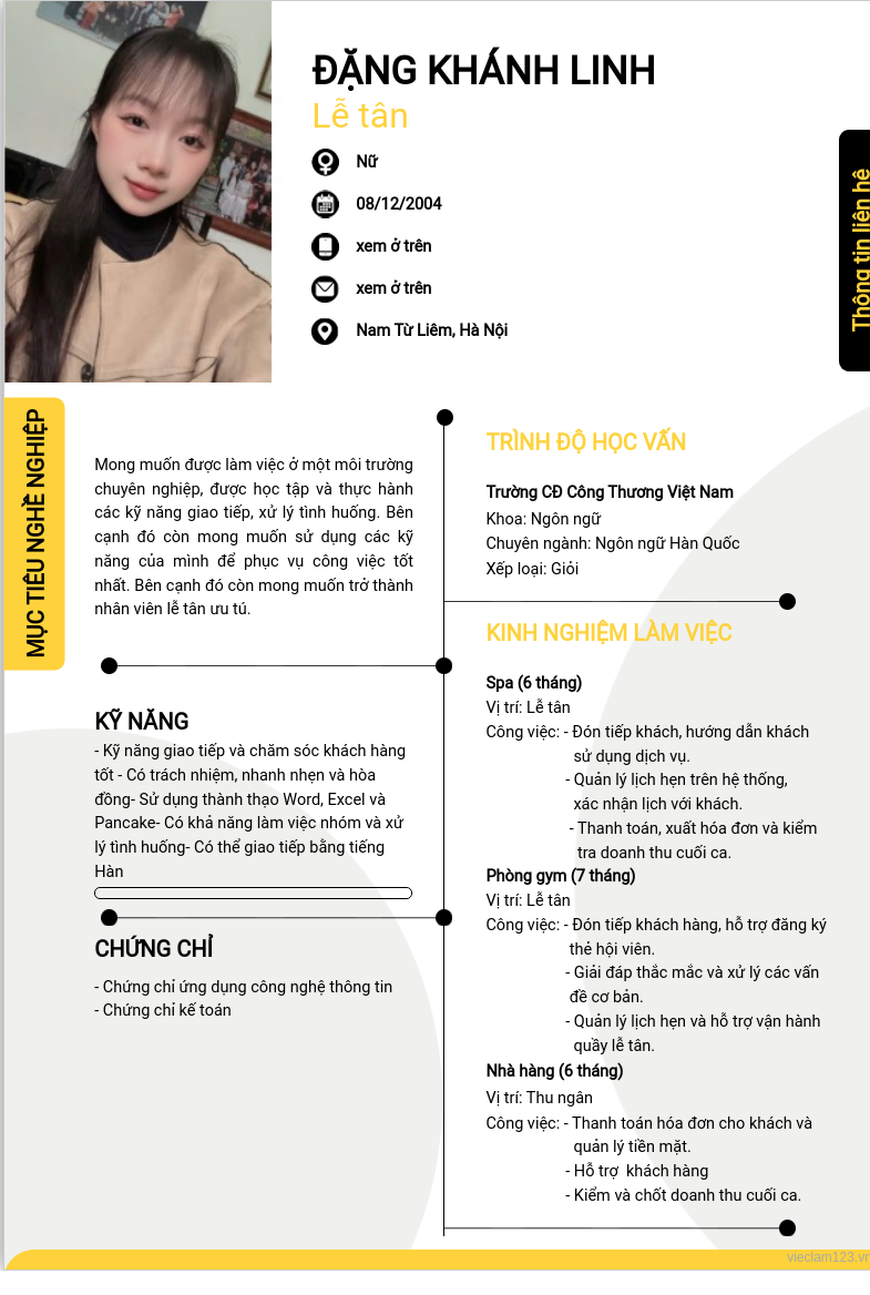ảnh cv