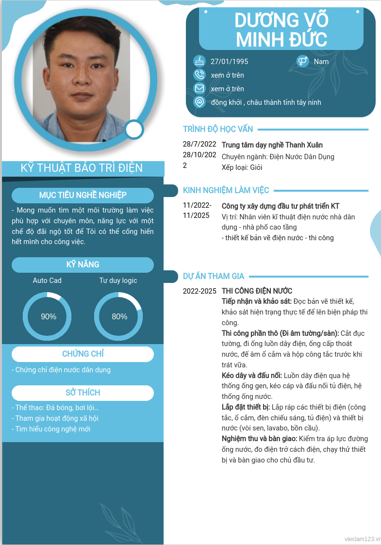 ảnh cv