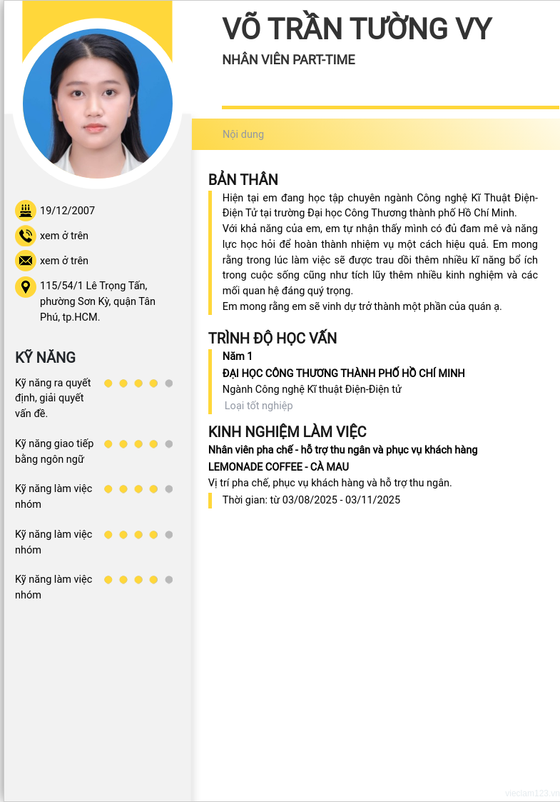 ảnh cv