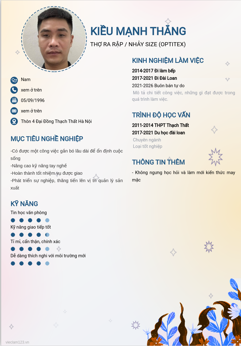 ảnh cv