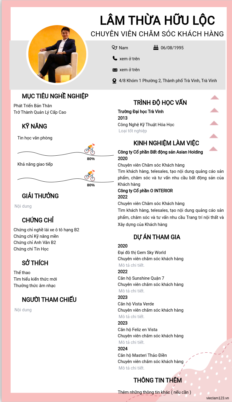 ảnh cv