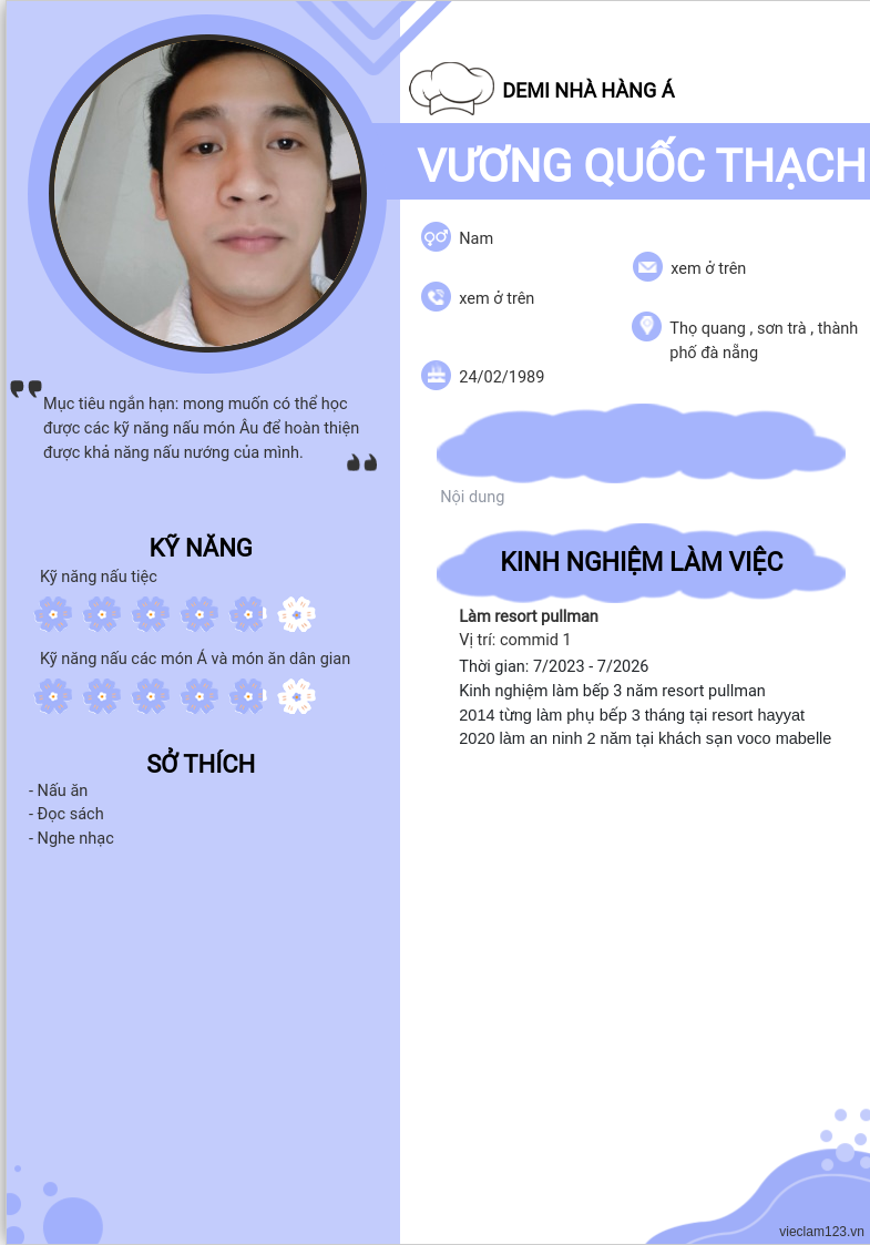 ảnh cv
