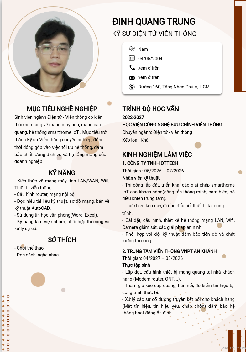 ảnh cv