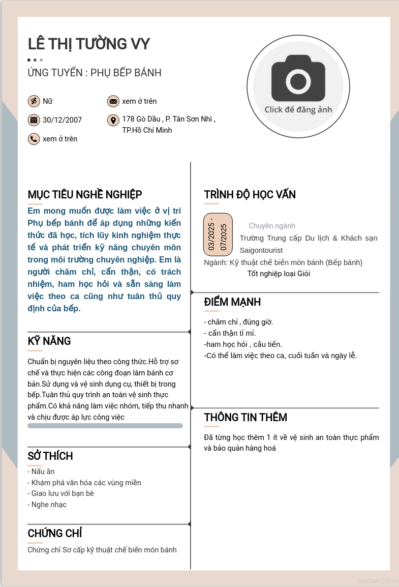 ảnh cv