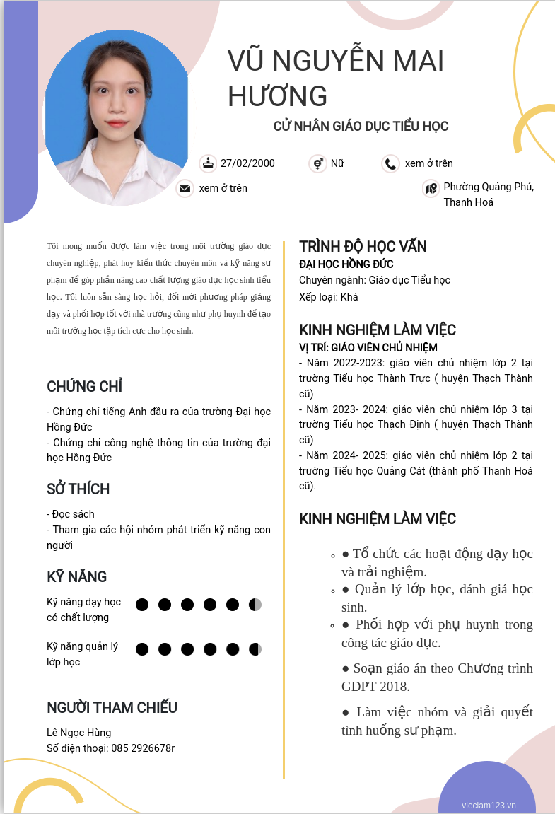 ảnh cv
