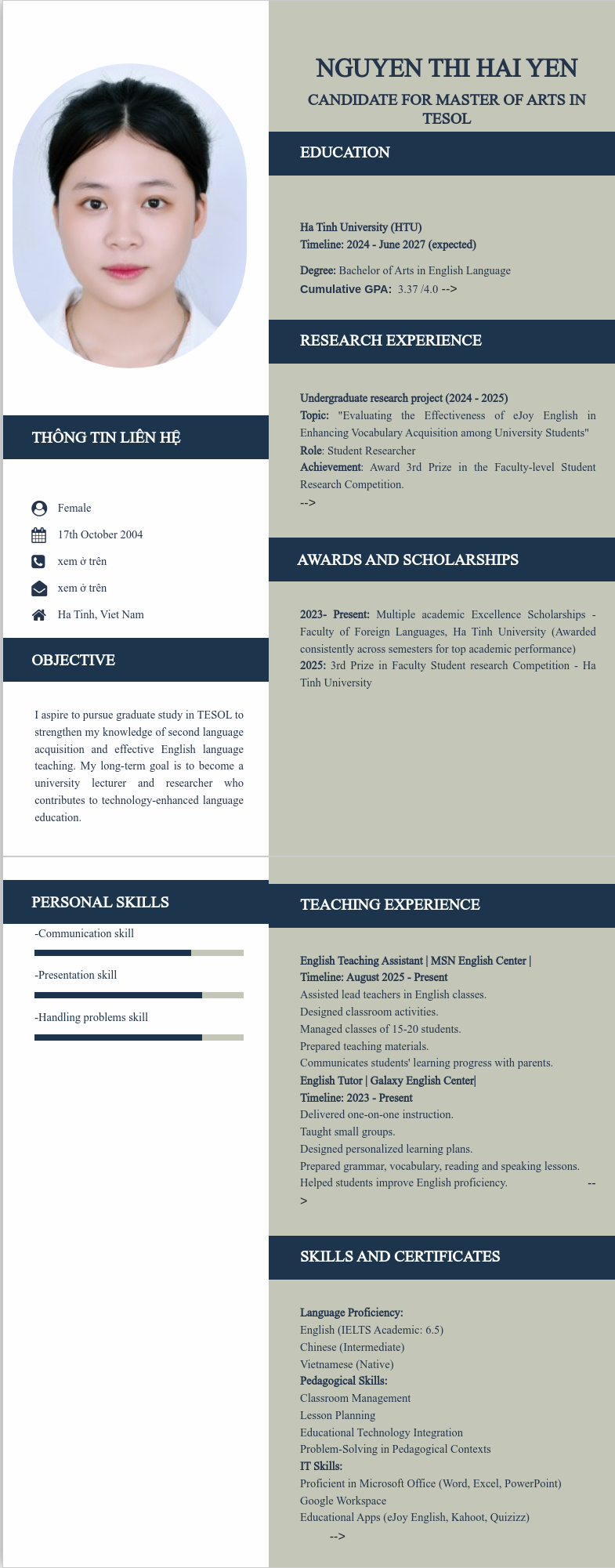 ảnh cv