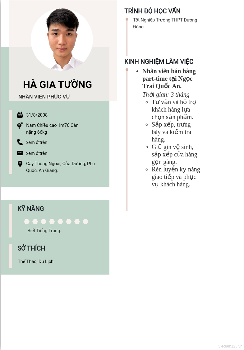ảnh cv