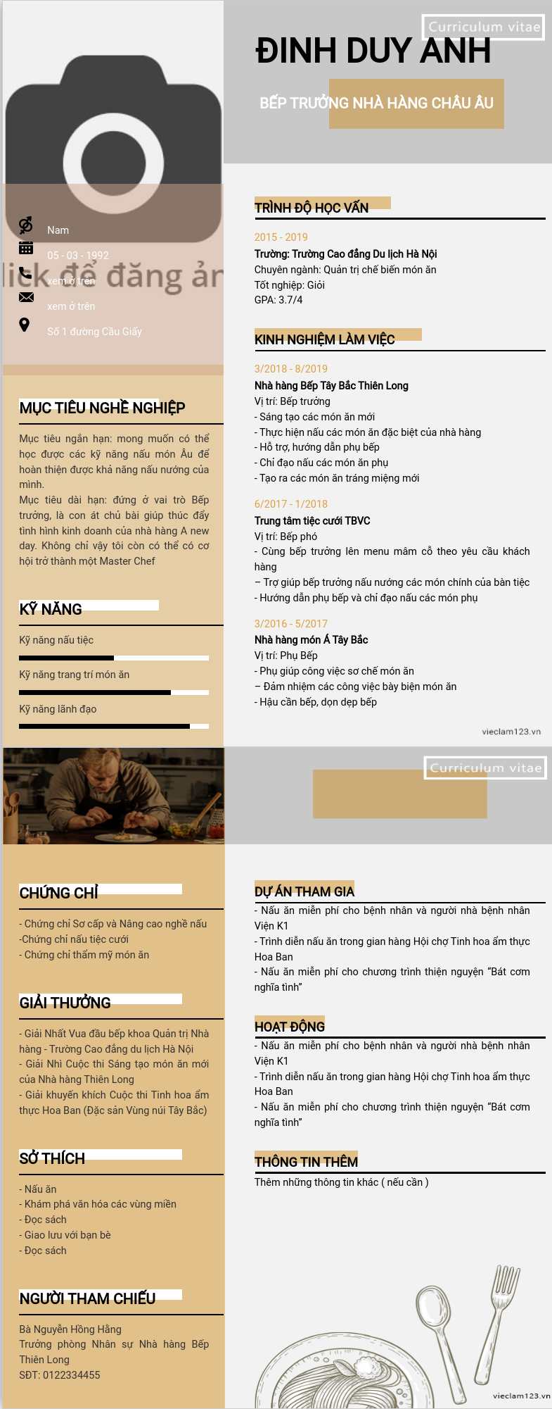 ảnh cv