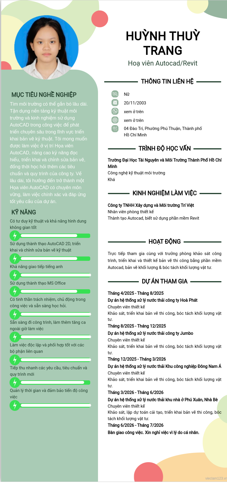 ảnh cv