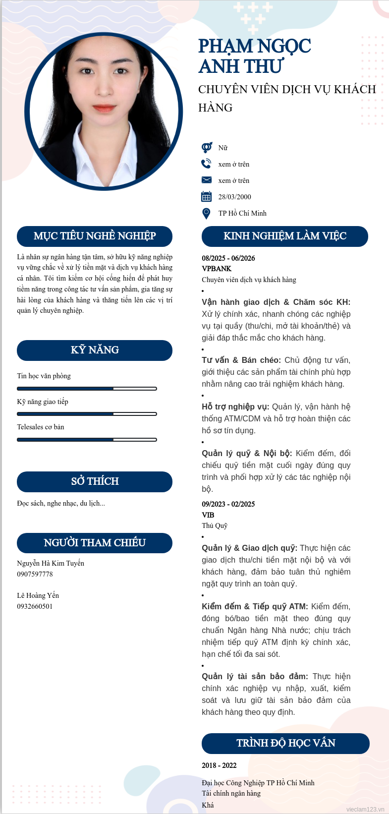 ảnh cv