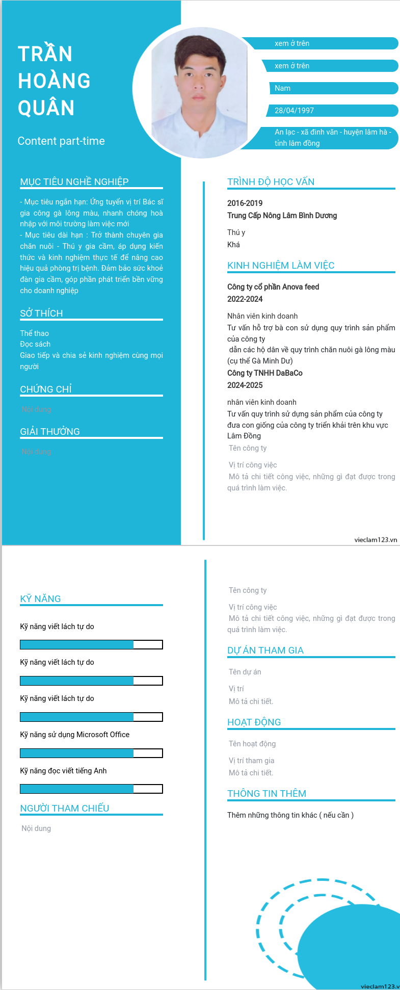 ảnh cv
