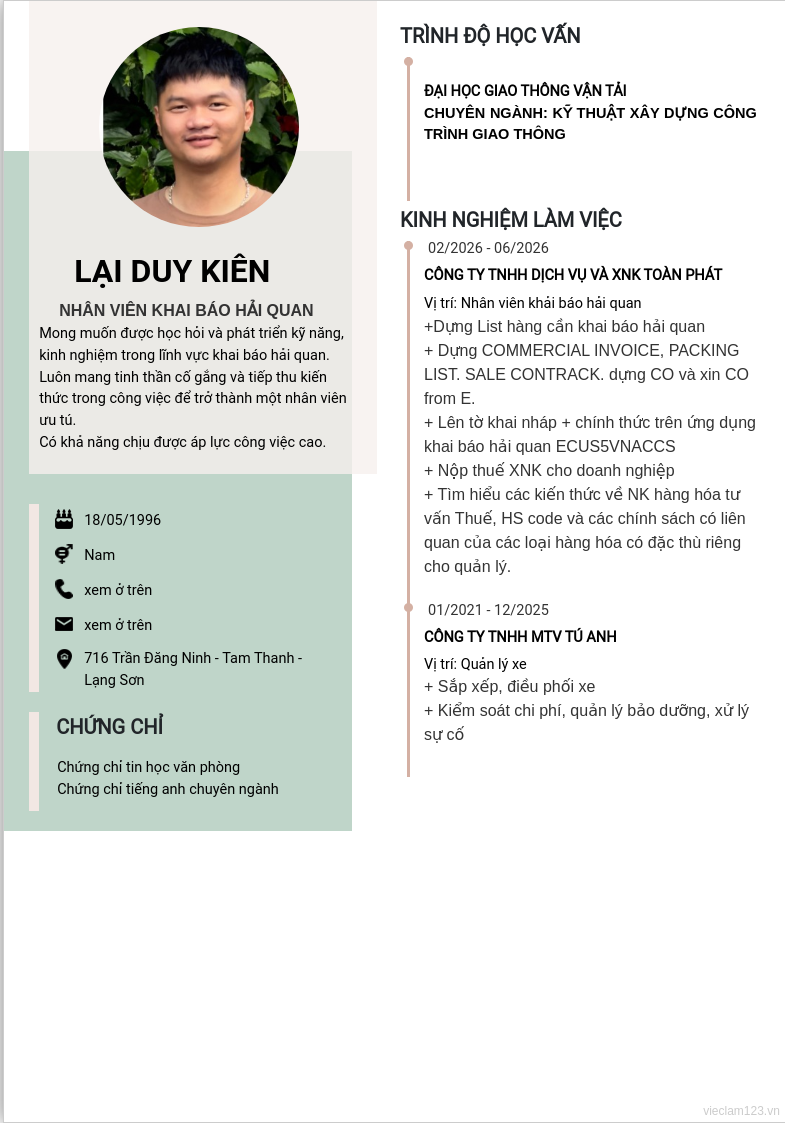 ảnh cv