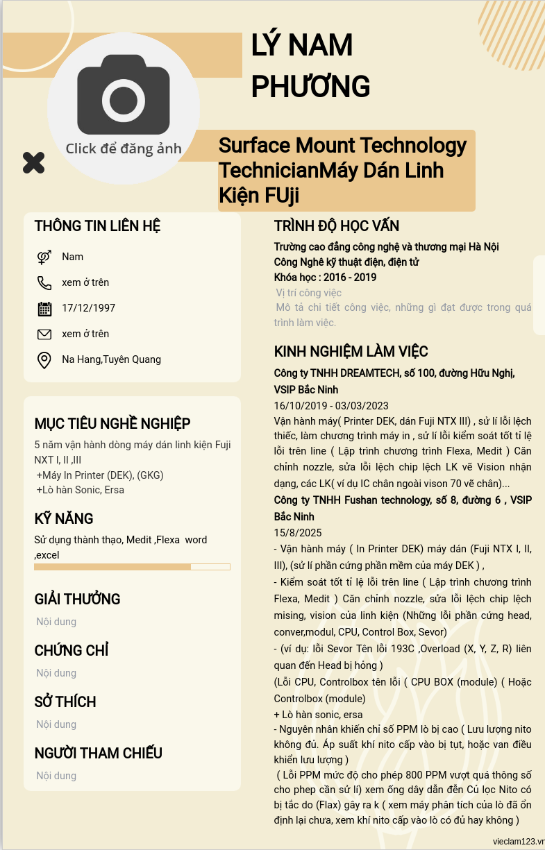 ảnh cv