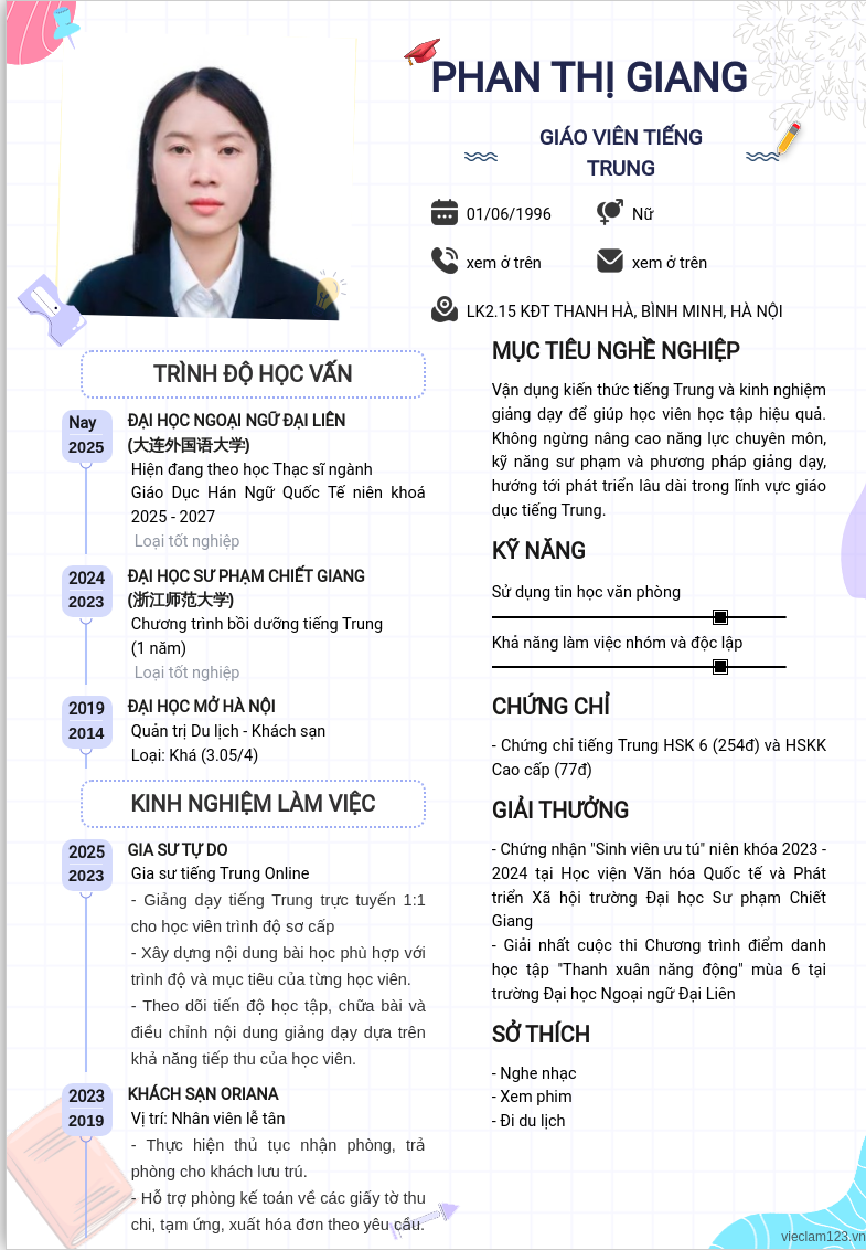 ảnh cv
