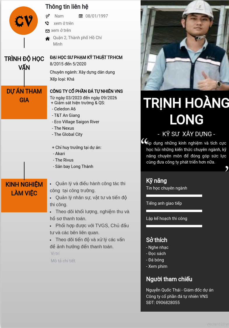 ảnh cv